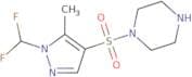 1-{[1-(Difluoromethyl)-5-methyl-1H-pyrazol-4-yl]sulfonyl}piperazine
