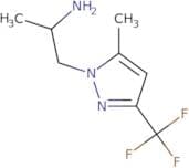 1-[5-Methyl-3-(trifluoromethyl)-1H-pyrazol-1-yl]propan-2-amine