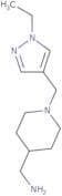 {1-[(1-Ethyl-1H-pyrazol-4-yl)methyl]piperidin-4-yl}methanamine