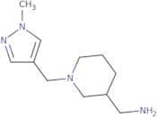 {1-[(1-Methyl-1H-pyrazol-4-yl)methyl]piperidin-3-yl}methanamine