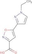 5-(1-Ethyl-1H-pyrazol-3-yl)-1,2-oxazole-3-carboxylic acid