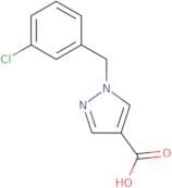 1-[(3-Chlorophenyl)methyl]-1H-pyrazole-4-carboxylic acid