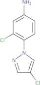3-Chloro-4-(4-chloro-1H-pyrazol-1-yl)aniline