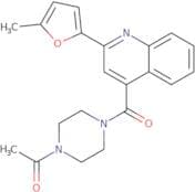 1-{4-[2-(5-Methylfuran-2-yl)quinoline-4-carbonyl]piperazin-1-yl}ethan-1-one