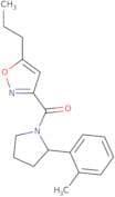 3-[2-(2-Methylphenyl)pyrrolidine-1-carbonyl]-5-propyl-1,2-oxazole