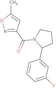 3-[2-(3-Fluorophenyl)pyrrolidine-1-carbonyl]-5-methyl-1,2-oxazole