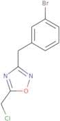 3-[(3-Bromophenyl)methyl]-5-(chloromethyl)-1,2,4-oxadiazole