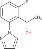 1-[2-Fluoro-6-(1H-pyrazol-1-yl)phenyl]ethan-1-ol
