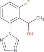 1-[2-Fluoro-6-(1H-1,2,4-triazol-1-yl)phenyl]ethan-1-ol