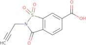 1,1,3-Trioxo-2-(prop-2-yn-1-yl)-2,3-dihydro-1,2-benzothiazole-6-carboxylic acid