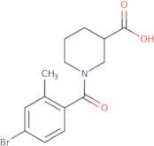 1-(4-Bromo-2-methylbenzoyl)piperidine-3-carboxylic acid
