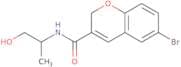 6-Bromo-N-(1-hydroxypropan-2-yl)-2H-chromene-3-carboxamide