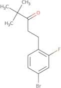 1-(4-Bromo-2-fluorophenyl)-4,4-dimethylpentan-3-one