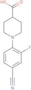1-(4-Cyano-2-fluorophenyl)piperidine-4-carboxylic acid