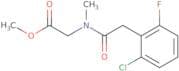Methyl 2-[2-(2-chloro-6-fluorophenyl)-N-methylacetamido]acetate