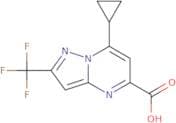 7-Cyclopropyl-2-(trifluoromethyl)pyrazolo[1,5-a]pyrimidine-5-carboxylic acid