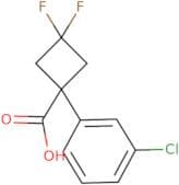 1-(3-Chlorophenyl)-3,3-difluorocyclobutane-1-carboxylic acid