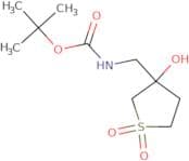 tert-Butyl N-[(3-hydroxy-1,1-dioxo-1λ⁶-thiolan-3-yl)methyl]carbamate