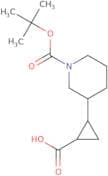 2-{1-[(tert-Butoxy)carbonyl]piperidin-3-yl}cyclopropane-1-carboxylic acid