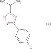 1-[3-(4-Chlorophenyl)-1,2,4-oxadiazol-5-yl]ethan-1-amine hydrochloride