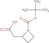 2-{1-[(tert-Butoxy)carbonyl]azetidin-2-yl}acetic acid