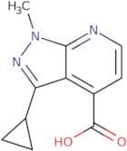 3-Cyclopropyl-1-methyl-1H-pyrazolo[3,4-b]pyridine-4-carboxylic acid