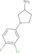 1-(3-Chloro-4-fluorophenyl)pyrrolidin-3-amine