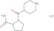 1-(Piperidine-4-carbonyl)pyrrolidine-2-carboxamide hydrochloride