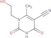 1-(2-Hydroxyethyl)-6-methyl-2,4-dioxo-1,2,3,4-tetrahydropyrimidine-5-carbonitrile