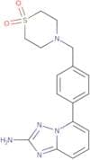 5-[4-[(1,1-Dioxo-1,4-thiazinan-4-yl)methyl]phenyl]-[1,2,4]triazolo[1,5-a]pyridin-2-amine