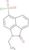 2-Ethyl-3-oxo-2-azatricyclo[6.3.1.0,4,12]dodeca-1(11),4(12),5,7,9-pentaene-9-sulfonyl chloride