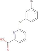 6-[(3-Bromophenyl)sulfanyl]pyridine-2-carboxylic acid