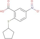 2-(Cyclopentylsulfanyl)-5-nitrobenzoic acid