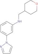 N-(Oxan-4-ylmethyl)-3-(1H-pyrazol-1-yl)aniline
