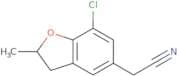 2-(7-Chloro-2-methyl-2,3-dihydro-1-benzofuran-5-yl)acetonitrile