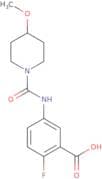 2-Fluoro-5-[(4-methoxypiperidine-1-carbonyl)amino]benzoic acid