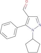 1-Cyclopentyl-5-phenyl-1H-pyrazole-4-carbaldehyde