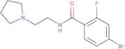 4-Bromo-2-fluoro-N-[2-(pyrrolidin-1-yl)ethyl]benzamide