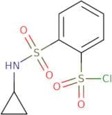 2-(Cyclopropylsulfamoyl)benzene-1-sulfonyl chloride