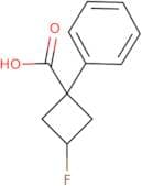3-Fluoro-1-phenylcyclobutane-1-carboxylic acid