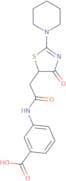 3-{2-[4-Oxo-2-(piperidin-1-yl)-4,5-dihydro-1,3-thiazol-5-yl]acetamido}benzoic acid