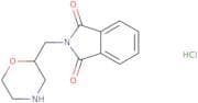 2-(Morpholin-2-ylmethyl)-2,3-dihydro-1H-isoindole-1,3-dione hydrochloride