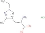 2-Amino-3-(1-ethyl-3-methyl-1H-pyrazol-4-yl)propanoic acid hydrochloride