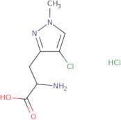 2-Amino-3-(4-chloro-1-methyl-1H-pyrazol-3-yl)propanoic acid hydrochloride