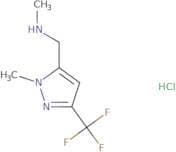 Methyl({[1-methyl-3-(trifluoromethyl)-1H-pyrazol-5-yl]methyl})amine hydrochloride
