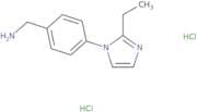 [4-(2-Ethyl-1H-imidazol-1-yl)phenyl]methanamine dihydrochloride