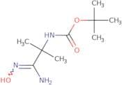 tert-Butyl N-[1-(N'-hydroxycarbamimidoyl)-1-methylethyl]carbamate