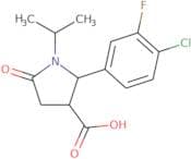 2-(4-Chloro-3-fluorophenyl)-5-oxo-1-(propan-2-yl)pyrrolidine-3-carboxylic acid