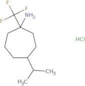 4-(Propan-2-yl)-1-(trifluoromethyl)cycloheptan-1-amine hydrochloride