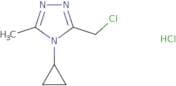 3-(Chloromethyl)-4-cyclopropyl-5-methyl-4H-1,2,4-triazole hydrochloride